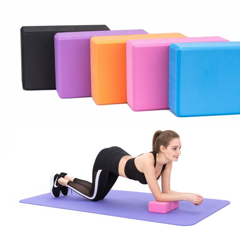 Khối Gạch tập YOGA chính hãng POPO YGB41 + YGB42  cao câp EVA chất lượng cao nhiều màu chống trơn trượt