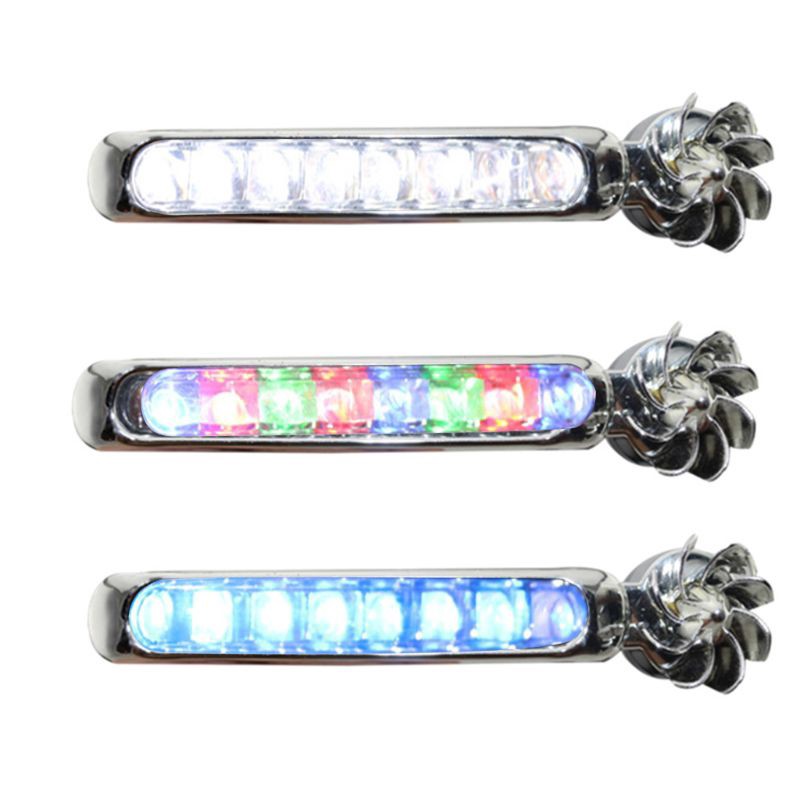 2 Thanh đèn LED chia 8 bóng dùng trợ sáng cho xe hơi