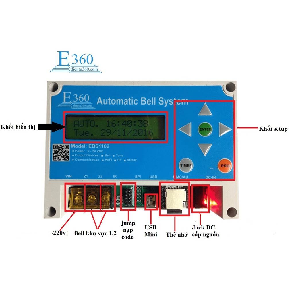 TRUNG TÂM BÁO GIỜ TỰ ĐỘNG E360