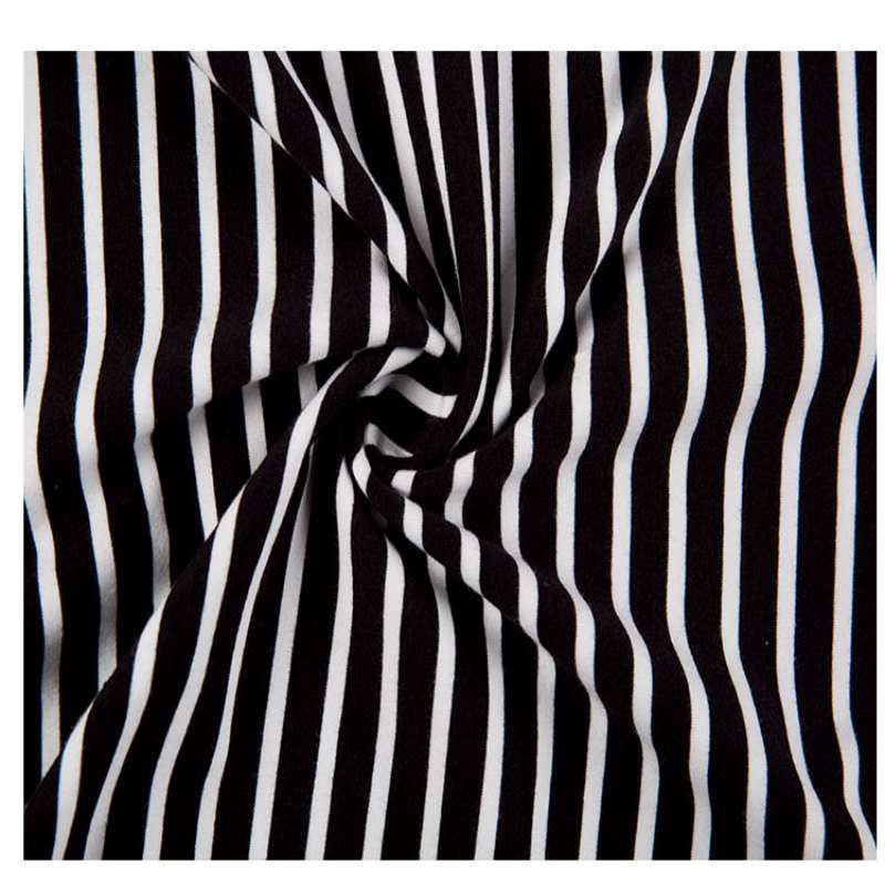 Áo thun cổ rùa tay dài phối kẻ sọc thời trang cho nữ