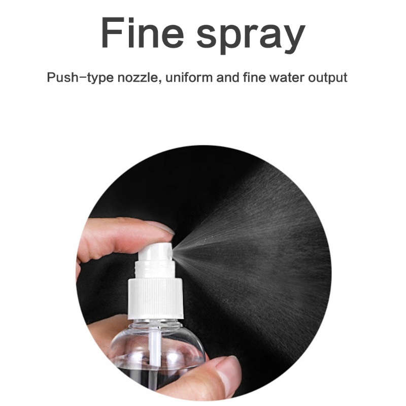 Set 3 chai xịt chiết đựng nước hoa nước rửa trong suốt 30ml/ 50ml/ 100ml nhỏ gọn