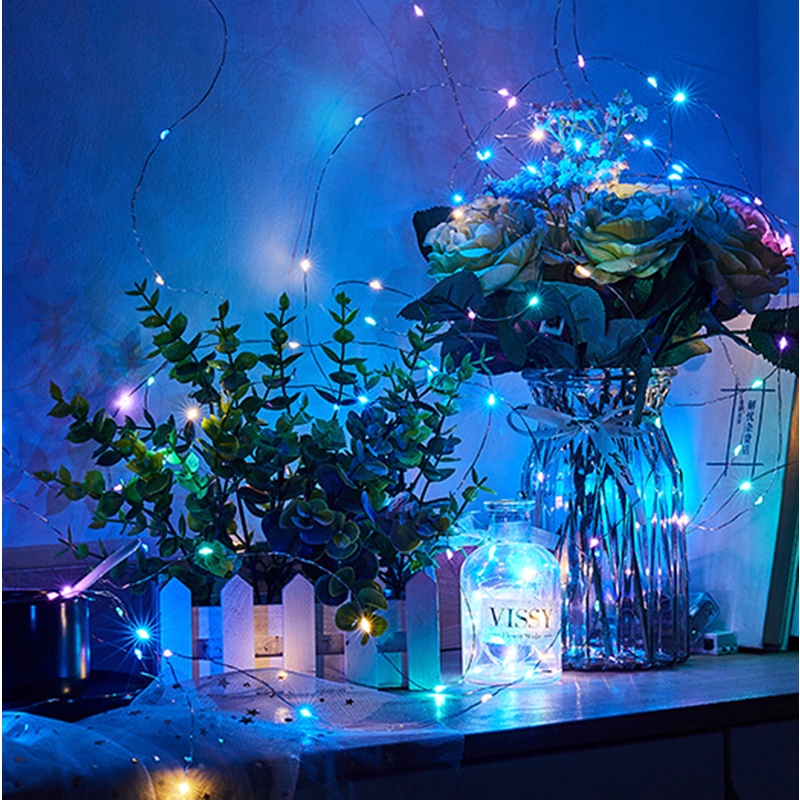 Dây Đèn LED 30 Bóng Dùng Pin Trang Trí Hộp Quà Giáng Sinh