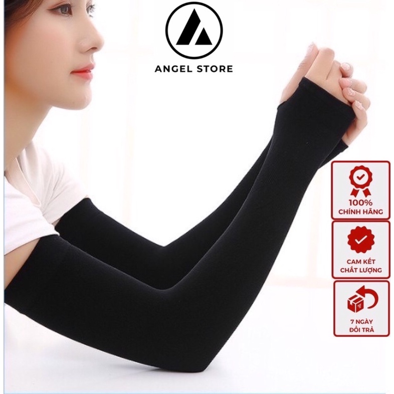 Gang tay chống nắng ANGEL STORE, bao tay, vớ chống nắng xỏ ngón phù hợp cho cả nam và nữ