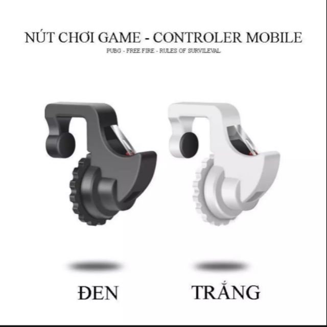 Bộ 2 nút controller chơi game PUBG , FreeFire , Rules Of Suvival K05 kiêm giá đỡ xem phim trên điện thoại