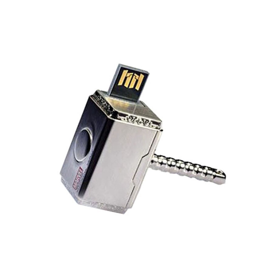 ổ đĩa flash USB Captain America Shield Iron Man Head Bộ nhớ tay màu xanh lá cây 4GB 16GB 32GB 32G Ổ đĩa ngón tay cái