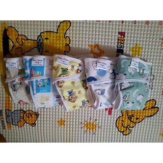 5 BỈM VẢI Babunature (gồm 5 QUẦN 10 LÓT) CHỐNG TRÀN, CHỐNG HĂM size M, L