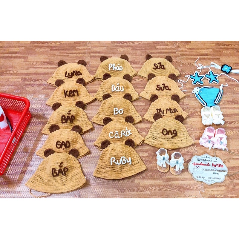 Mũ tai gấu cho bé