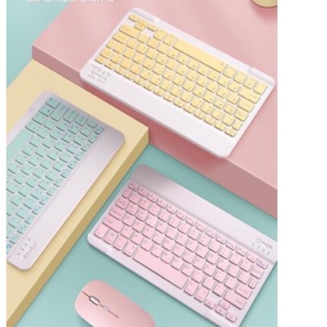 Bàn phím Bluetooth ko dây 10 inch/chuột ko dây