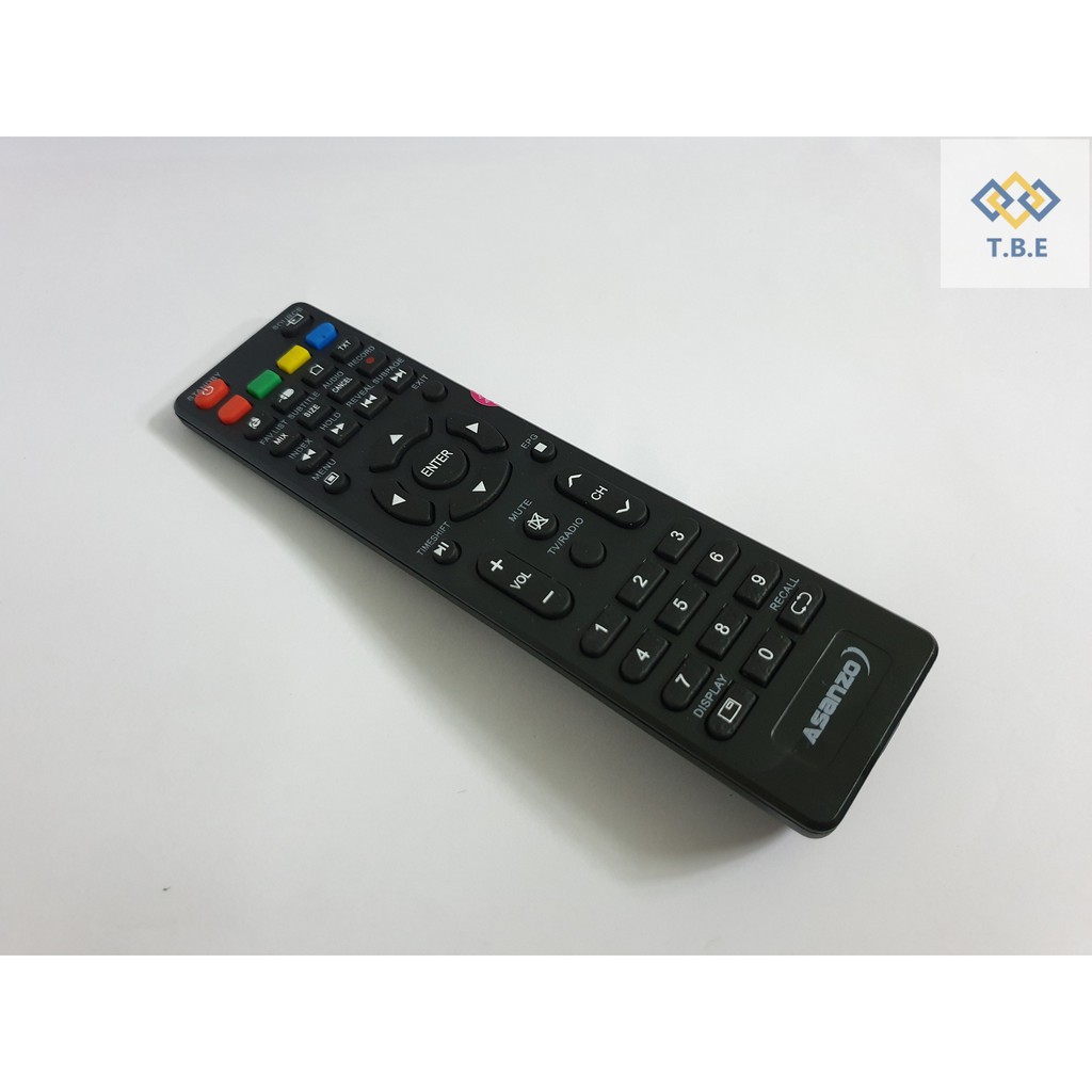 REMOTE ĐIỀU KHIỂN TIVI ASANZO SMART LED LCD CONG (ASANZO NGẮN)