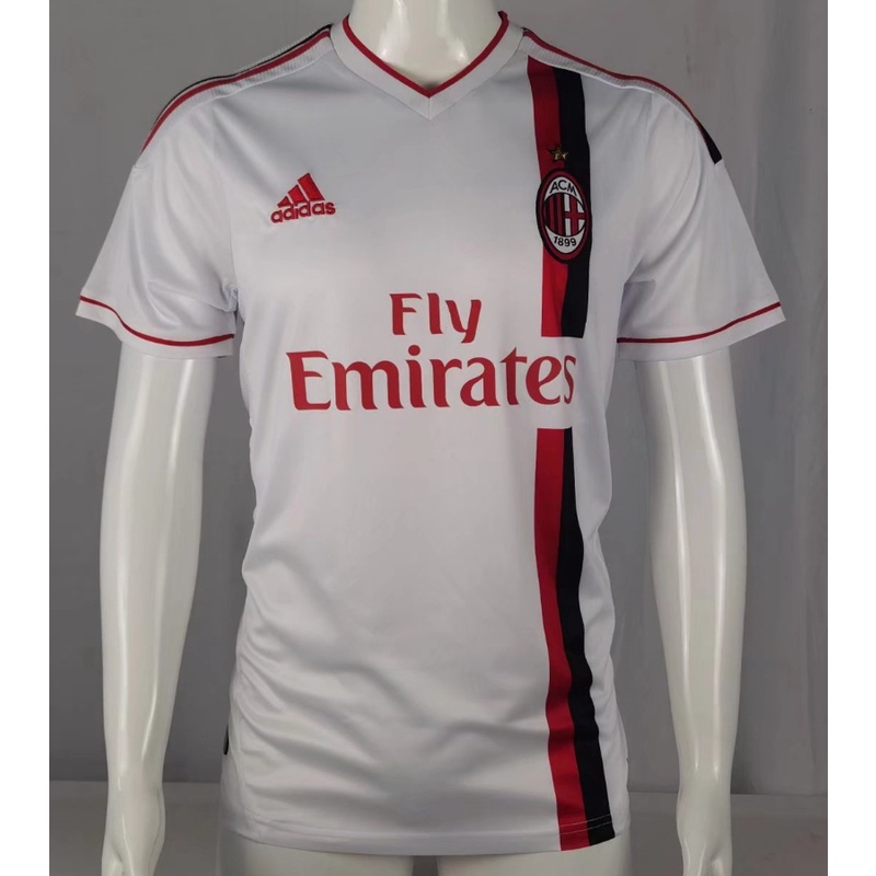 Áo Thun Bóng Đá Tay Ngắn 11-12AC Milan Size S-XXL