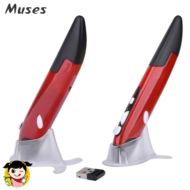 Muse07 Chuột bút laze hồng ngoại không dây 2.4G điện tử chuyên dụng thuyết trình Chuột viết tay