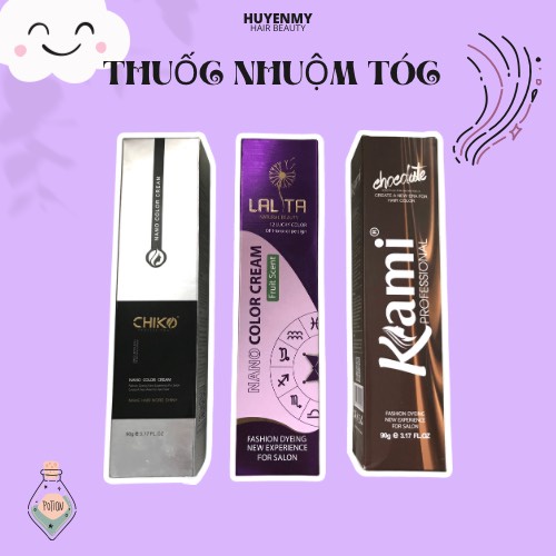 [NÂU SOCOLA] Thuốc nhuộm tóc màu Nâu Socola kèm trợ nhuộm 100ml