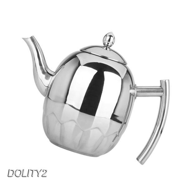 Ấm Trà / Cà Phê Bằng Kim Loại Không Gỉ Kèm Đồ Lọc Tiện Dụng Dolity2