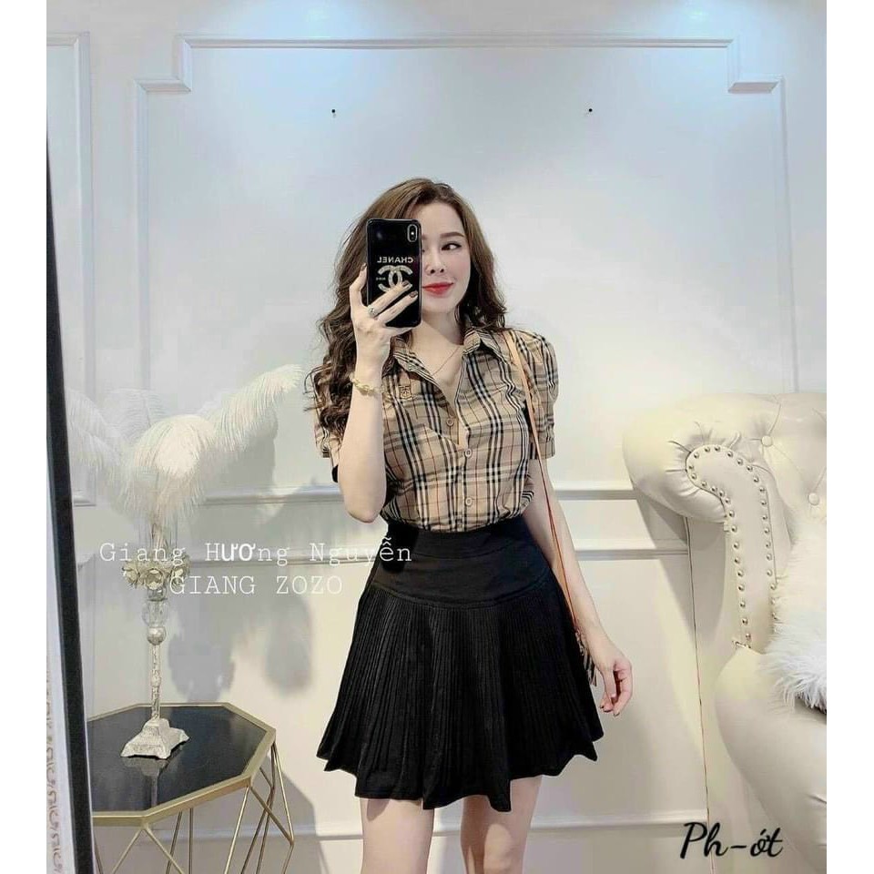 [SỈ LẺ] ÁO SƠ MI KẺ BBR TAY BỒNG KÈM TAG TT | BigBuy360 - bigbuy360.vn