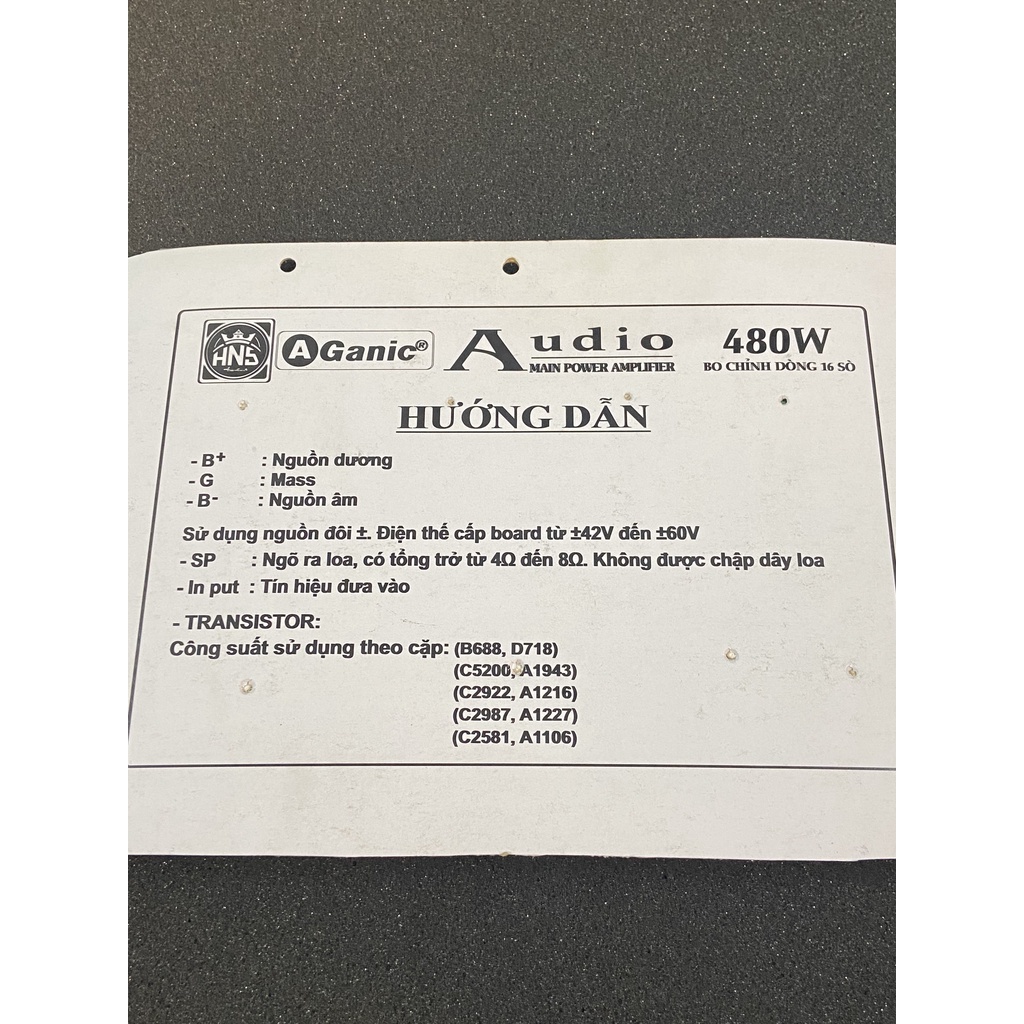 Mạch công suất amply 16 sò giá rẻ