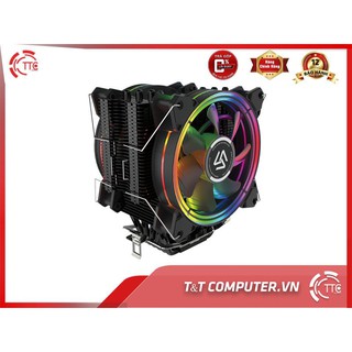 Tản nhiệt khí CPU ALSEYE H120D cooler cao cấp ống đồng 2 fan led RGB tương thích AMD INTEL