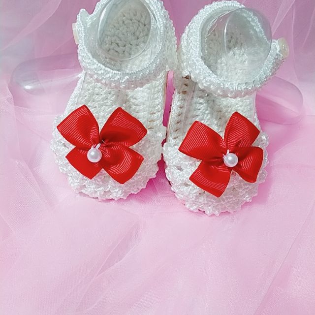 Giày len cho bé có dán đế