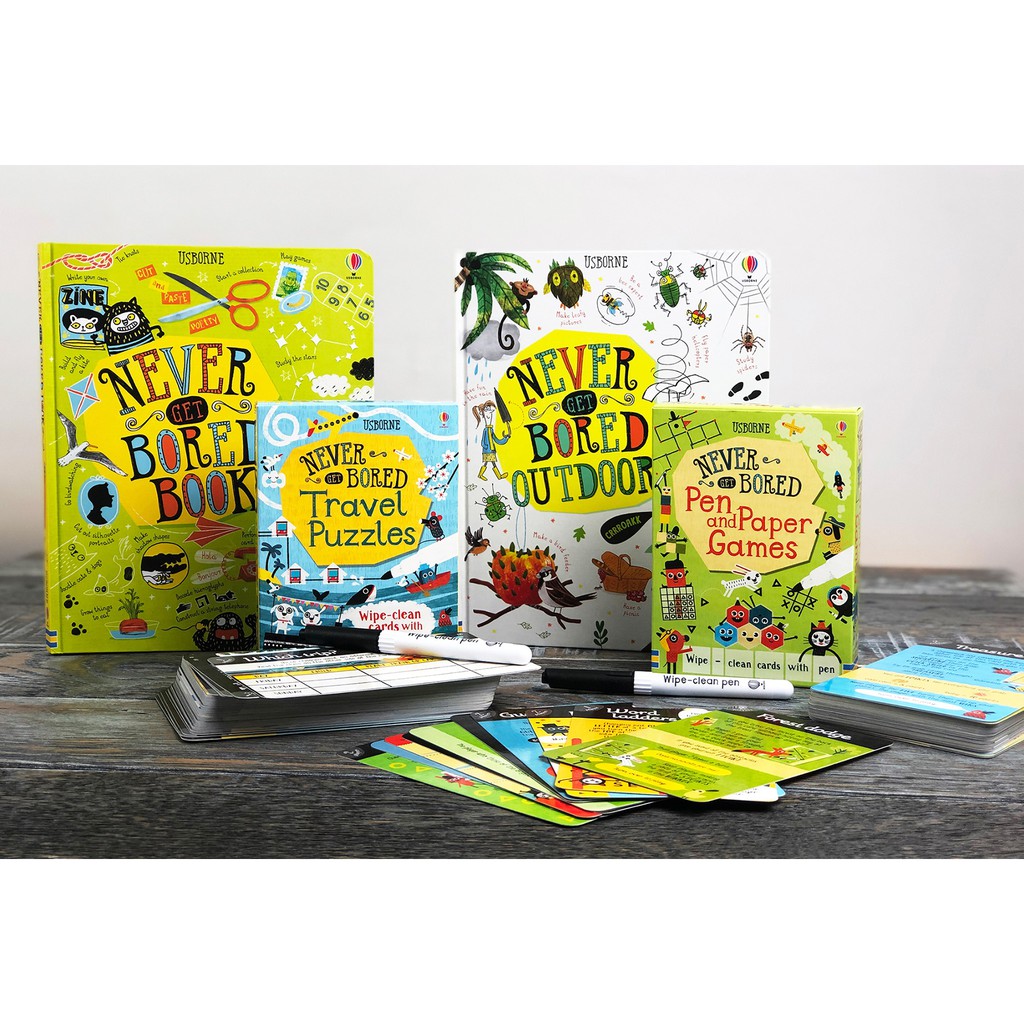 Sách Never get bored book Usborne - Cuốn sách mà trẻ con không bao giờ chán | BigBuy360 - bigbuy360.vn