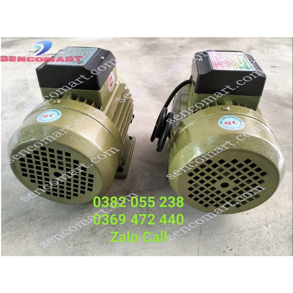 Mô tơ, động cơ, điện cơ Toàn Phát 1,1kw  tốc nhanh 2900v/p, điện 1 pha 220v dây đồng 100%