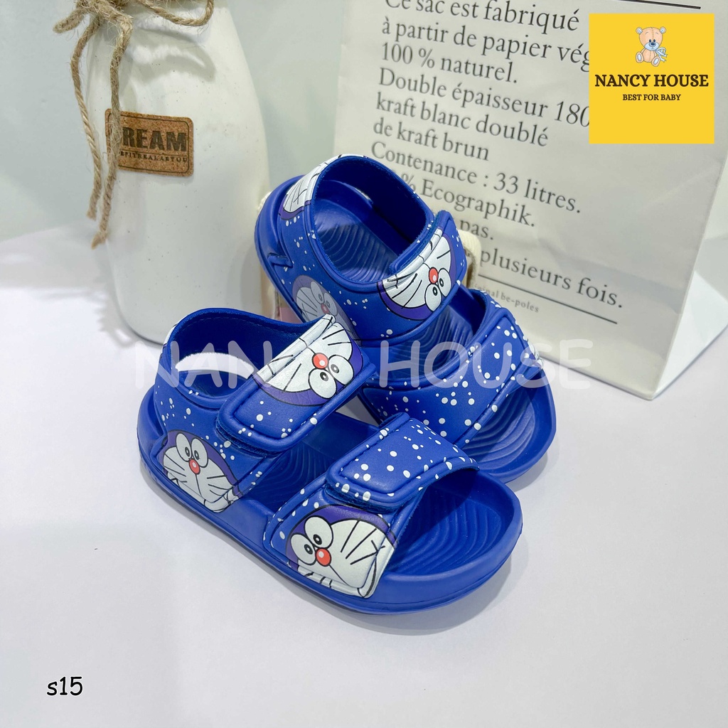 Dép sandal Disney siêu nhẹ siêu êm cho bé trai bé gái kiểu dáng ngộ nghĩnh chống trơn trượt an toàn cho bé