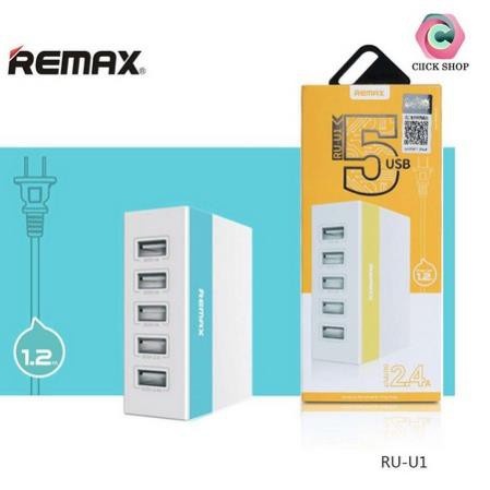 Củ Sạc Đa Năng 5 Cổng Remax RU-U1 Chính Hãng