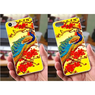 Ốp lưng iPhone 6 / 6S (dẻo viền trắng trong) - Hình Chim Công, Cá Chép, Cò