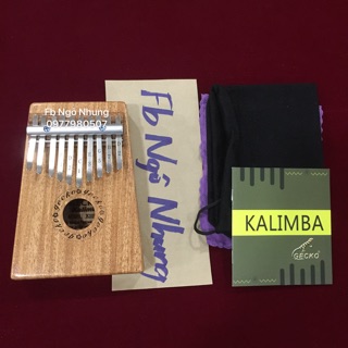 (Có video test) Đàn Kalimba Gecko 10 Phím K10M (Gỗ Mahogany - Quà tặng giúp bé cảm thụ âm nhạc)