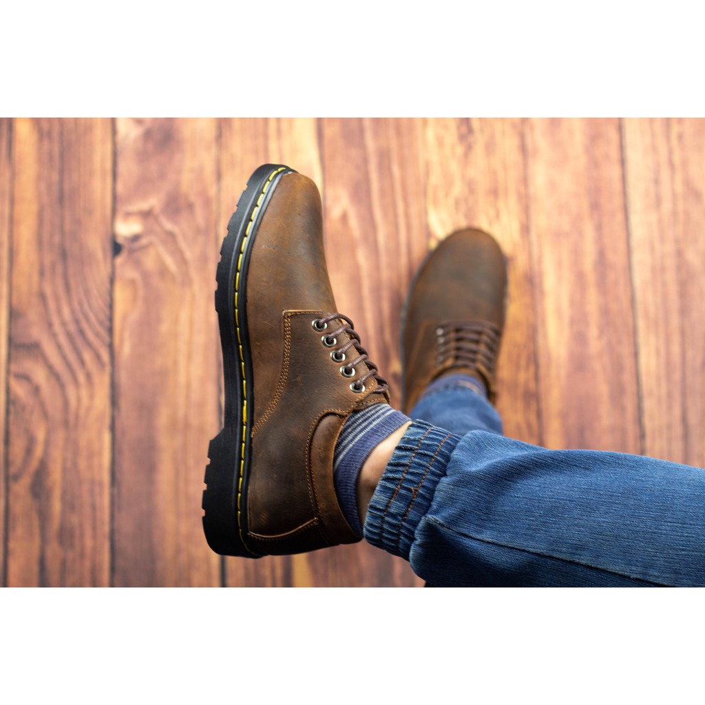 Giày Đốc Da Bò Sáp ( Nâu Cacao cực chất ) Vintage - Bảo hành 24 tháng - Đổi trả trong vòng 7 ngày | BigBuy360 - bigbuy360.vn