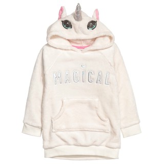 Áo hoodie lông HM cho bé gái 2-4T K115