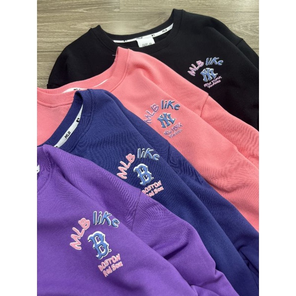 Áo nỉ sweater đôi nam nữ shirt NY MIb like mẫu mới 2022 2023 hàng nỉ da cá siêu đẹp FULL TAG