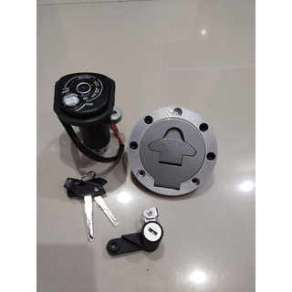 Bộ ổ khoá chìa từ R15v2 khoá điện khoá yên khoá nắp bình xăng R15v2 R15 V2 full khoá nắp từ