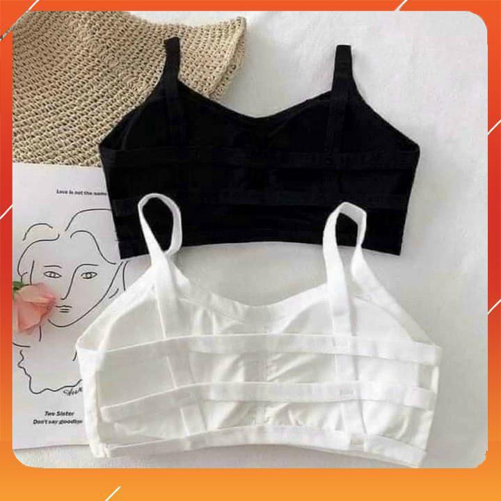Áo 3 dây cotton Thái có mút đệm mỏng có thể tháo rời