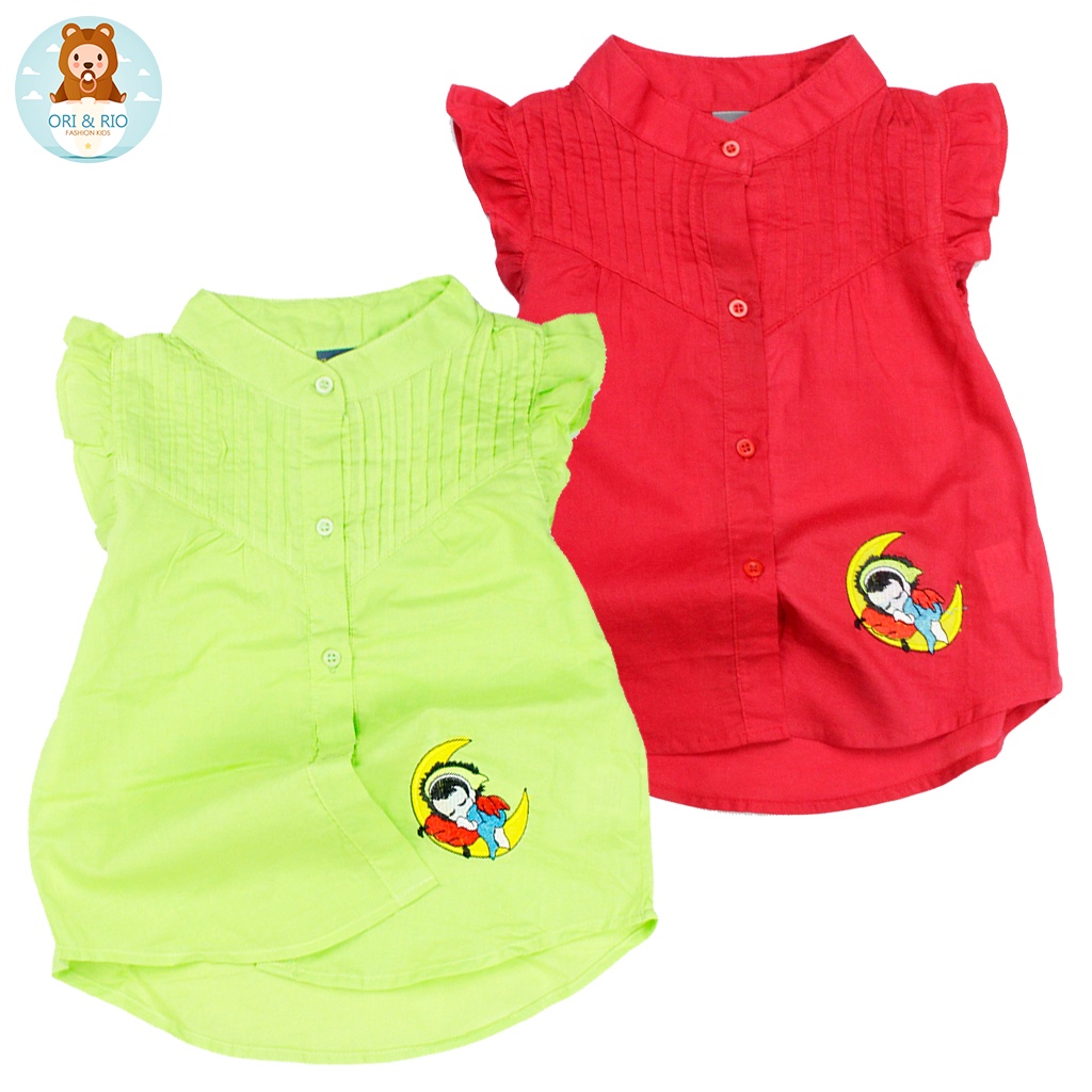 Sơmi bé gái cỡ nhỏ cánh tiên cho bé 1 tuổi đến 7 tuổi, từ 8 kg đến 22 kg chất đẹp giá sỉ 01222-01225