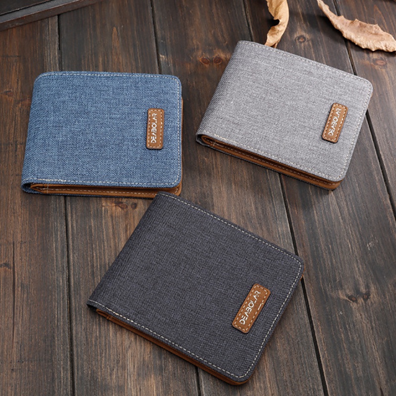 Ví nam thời trang chất liệu vải Canvas cao cấp nhiều ngăn đựng phong cách Hàn Quốc DBL VV03