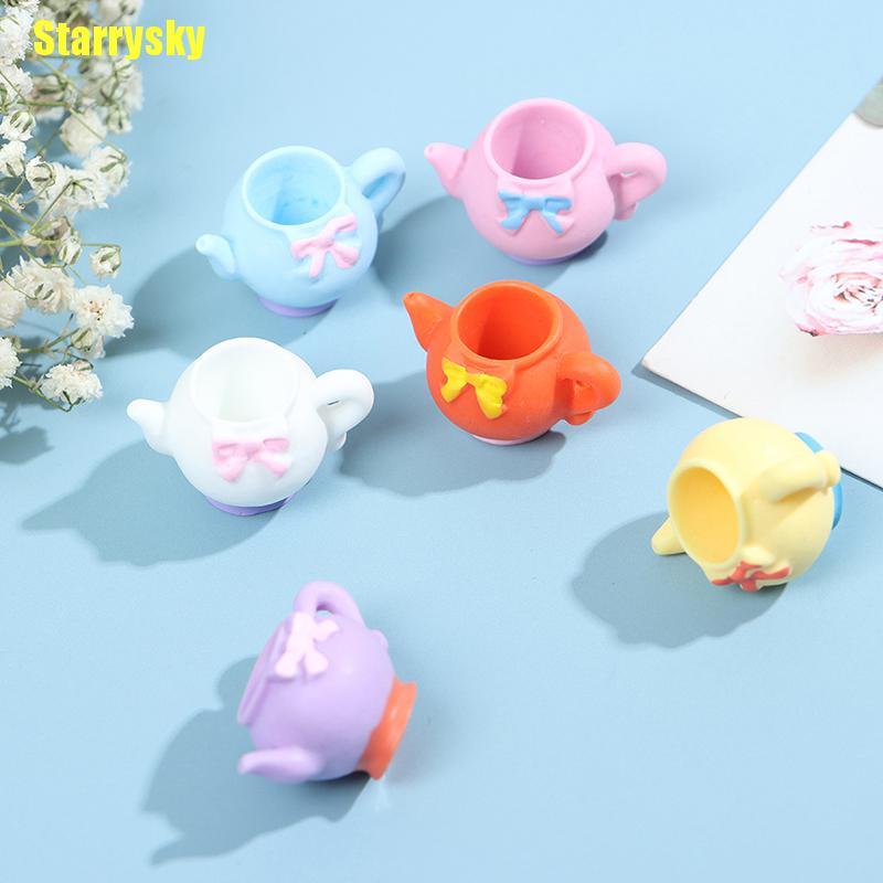 Set 5 Ấm Trà Mini 1: 12 Nhiều Màu Sắc Trang Trí Nhà Búp Bê