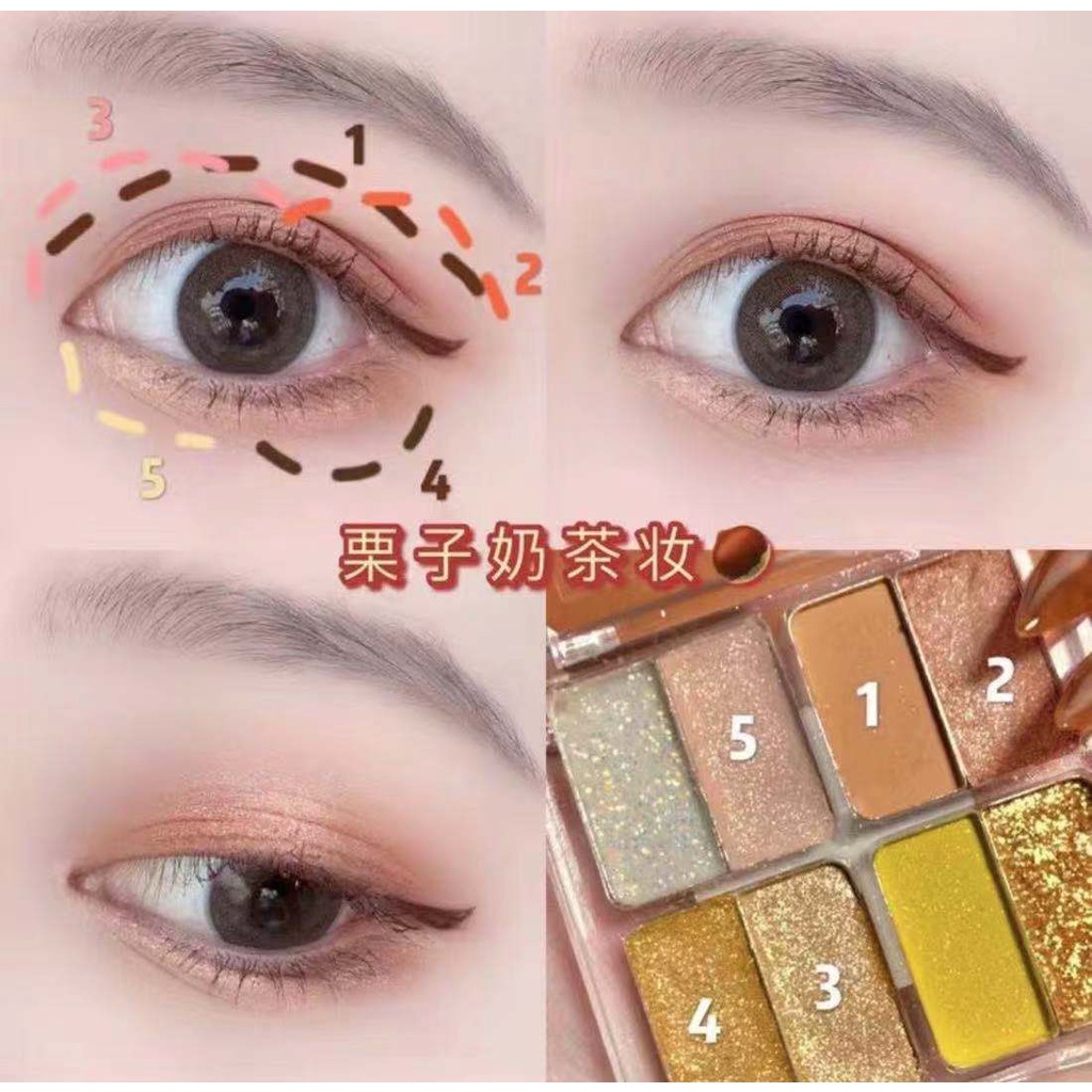 (Hàng Mới Về) Bảng Phấn Mắt 8 Màu Sắc Hiệu Ứng Lì / Ánh Nhũ Ngọc Trai Mini | BigBuy360 - bigbuy360.vn