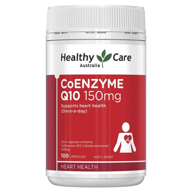 Viên uống bổ tim CoEnzym Q10 CoQ10 150mg 100 viên Healthy Care Úc