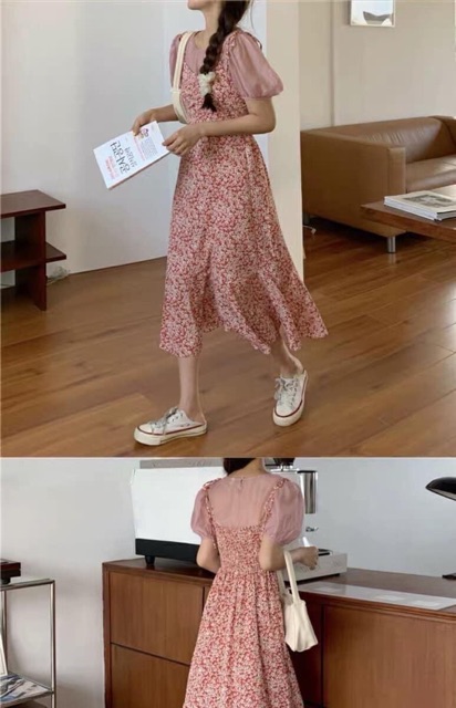 🌳 SÉT ÁO X ĐẦM 2D HOA 🌳 bán live