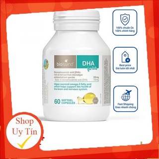 Viên bổ sung dầu cá dha cho bé của úc bio island dha kids 60 viên