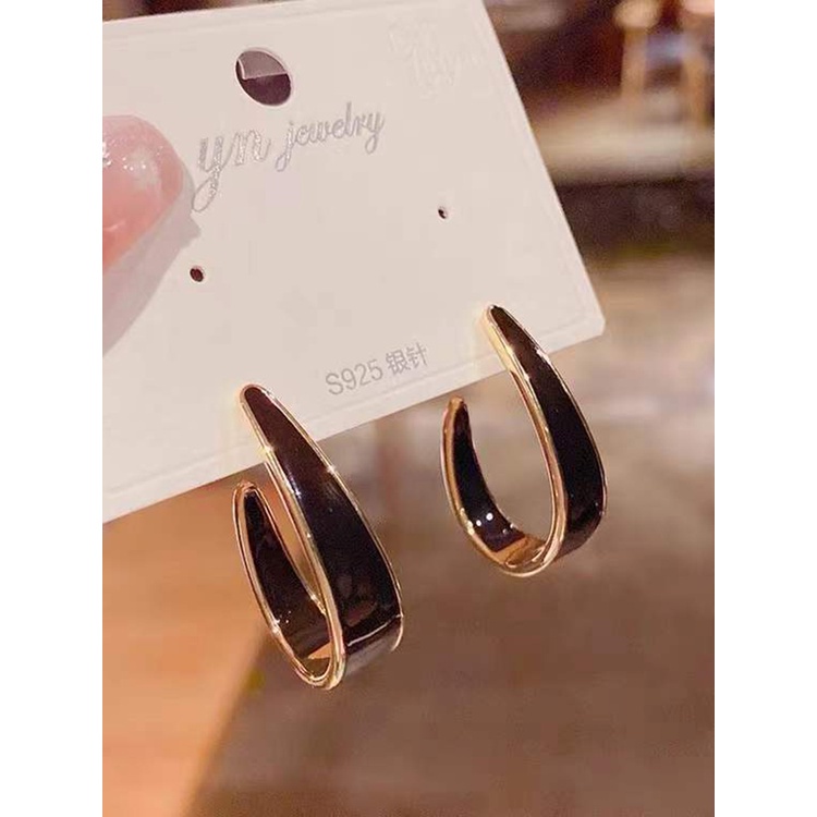 Khuyên Tai Hình Chữ C Phong Cách vintage