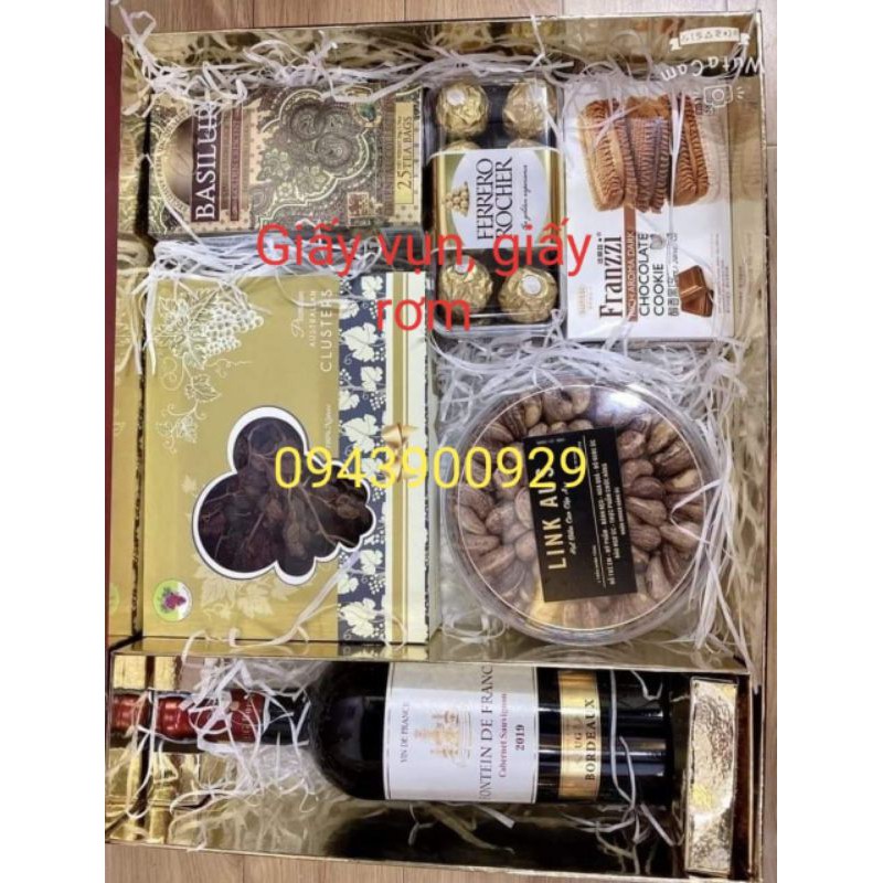 Giấy vụn, giấy rơm cắt sẵn lót hộp quà, giỏ quà(500gam) | BigBuy360 - bigbuy360.vn