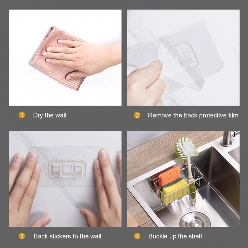 Giá Đỡ Đựng Mút Rửa Chén Bằng Thép Không Gỉ