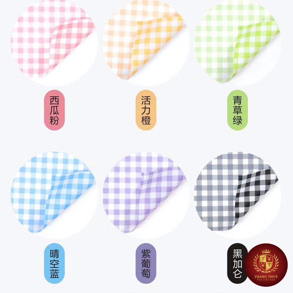 Giấy gói hoa và quà tặng handmade Bóng mờ caro classic 60cm x 60cm 20 tờ