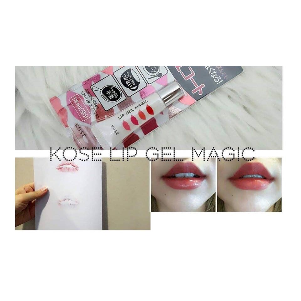 Son giữ màu môi kose lip gel magic