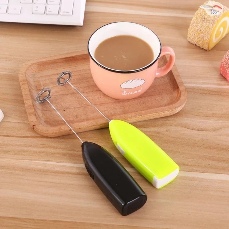 Máy Đánh Trứng/Sữa/Cà Phê Cầm Tay Mini Bằng Thép Không Gỉ Tiện Dụng Cho Nhà Bếp
