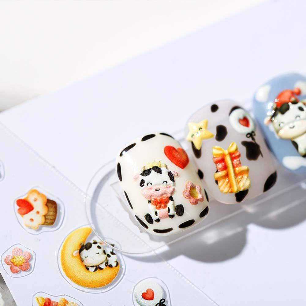 Miếng Dán Trang Trí Móng Tay 5D Phong Cách Nhật Bản Thời Trang