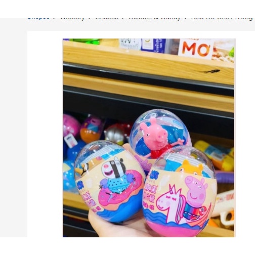 Kẹo Đồ Chơi Trứng Peppa Pig hot hit