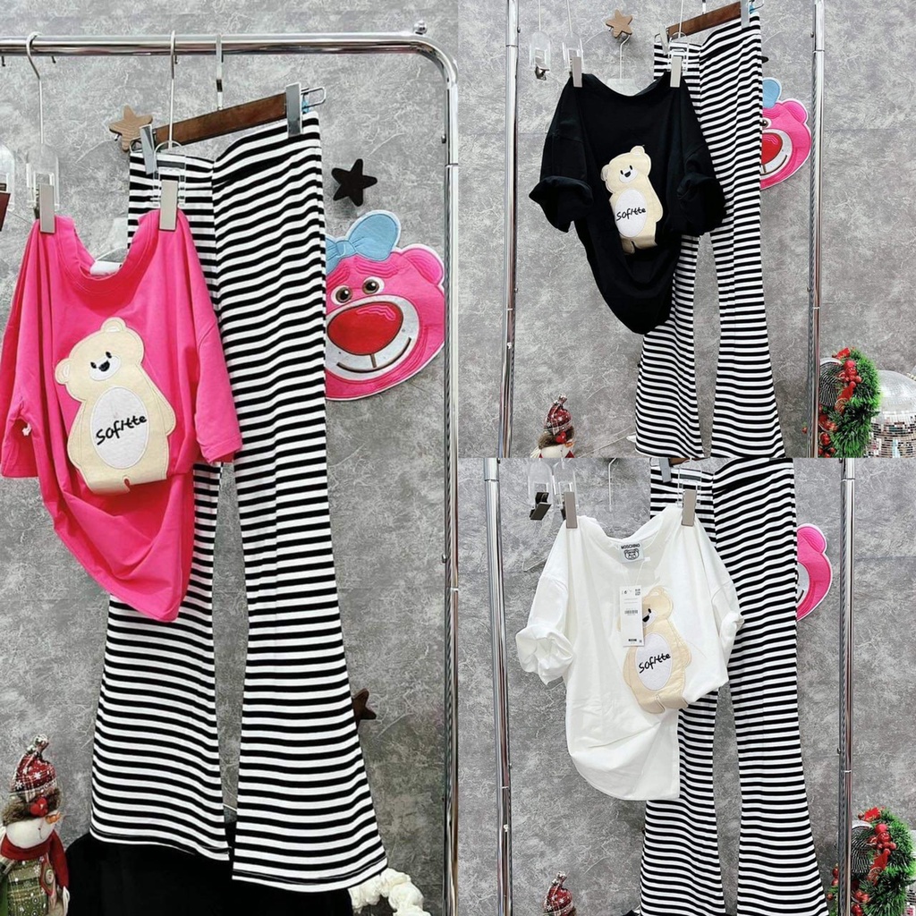 Đồ bộ nữ set bộ quần ống loe bigsize