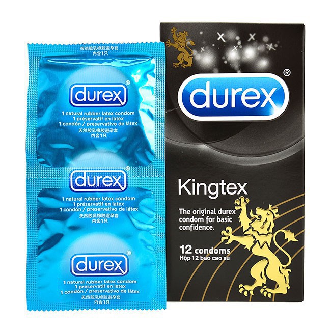 [Mua bao cao su] Hộp 12 Bao cao su Durex size nhỏ vừa vặn 49mm