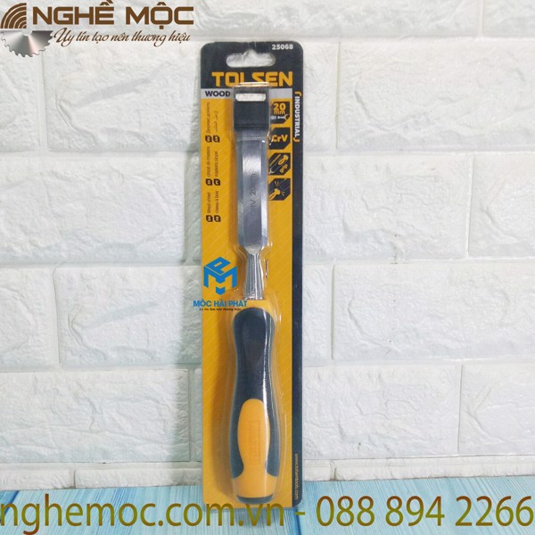 Đục gỗ công nghiệp Tolsen nhiều kích thước 6-50mm cán sắt bọc nhựa - Nghề Mộc
